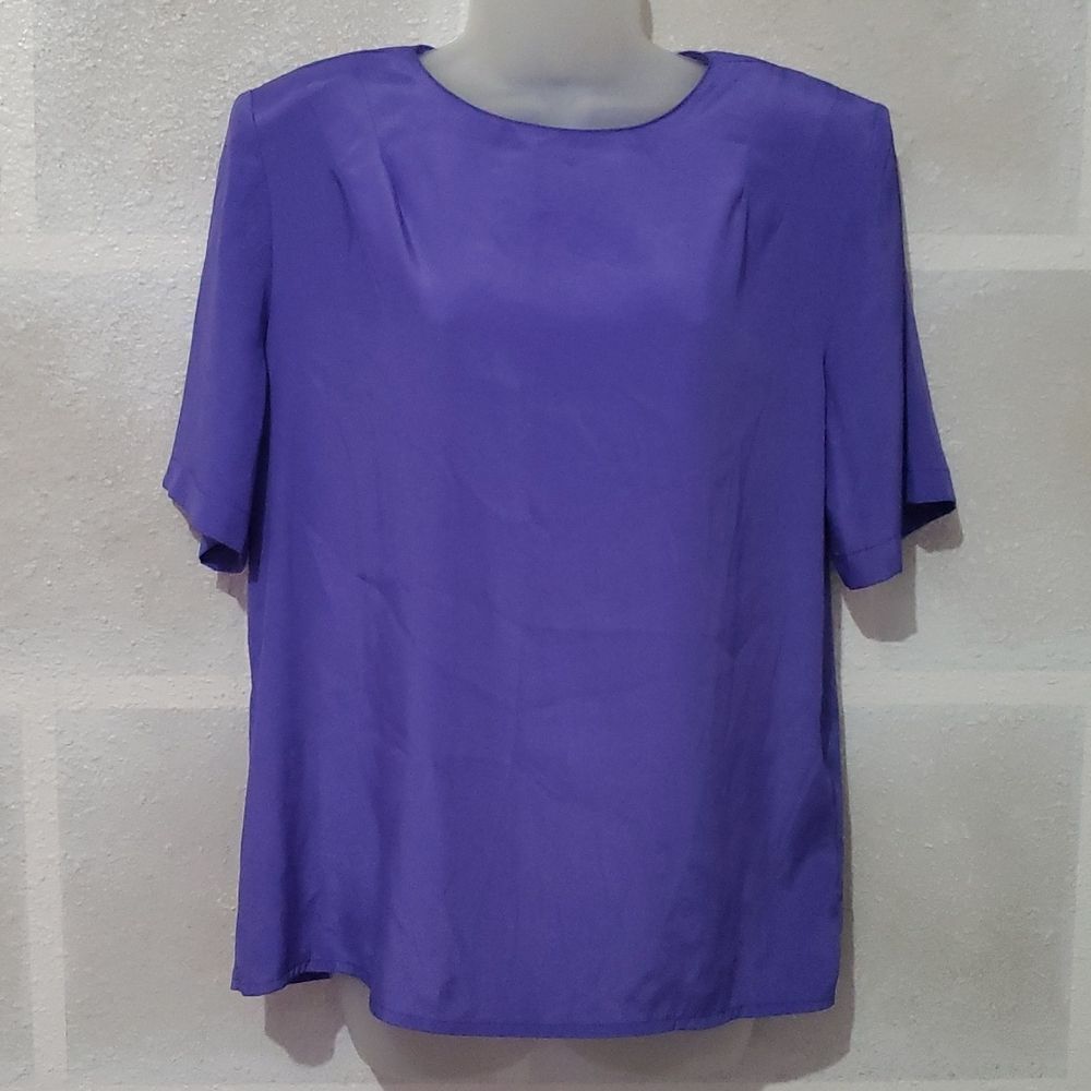 Christie & Jill Shimmery Purple Blouse